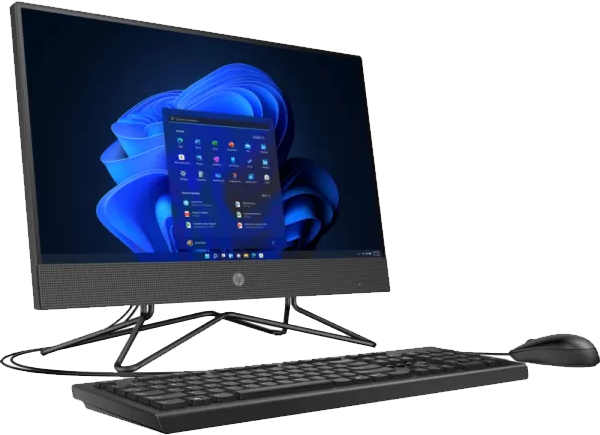 HP G4 22-295D6EA All in One Desktop PC, Intel Core i5-10210U, 4GB RAM, 1GB HDD, Intel UHD 620 Graphics, 21.5" FHD, DOS, Black