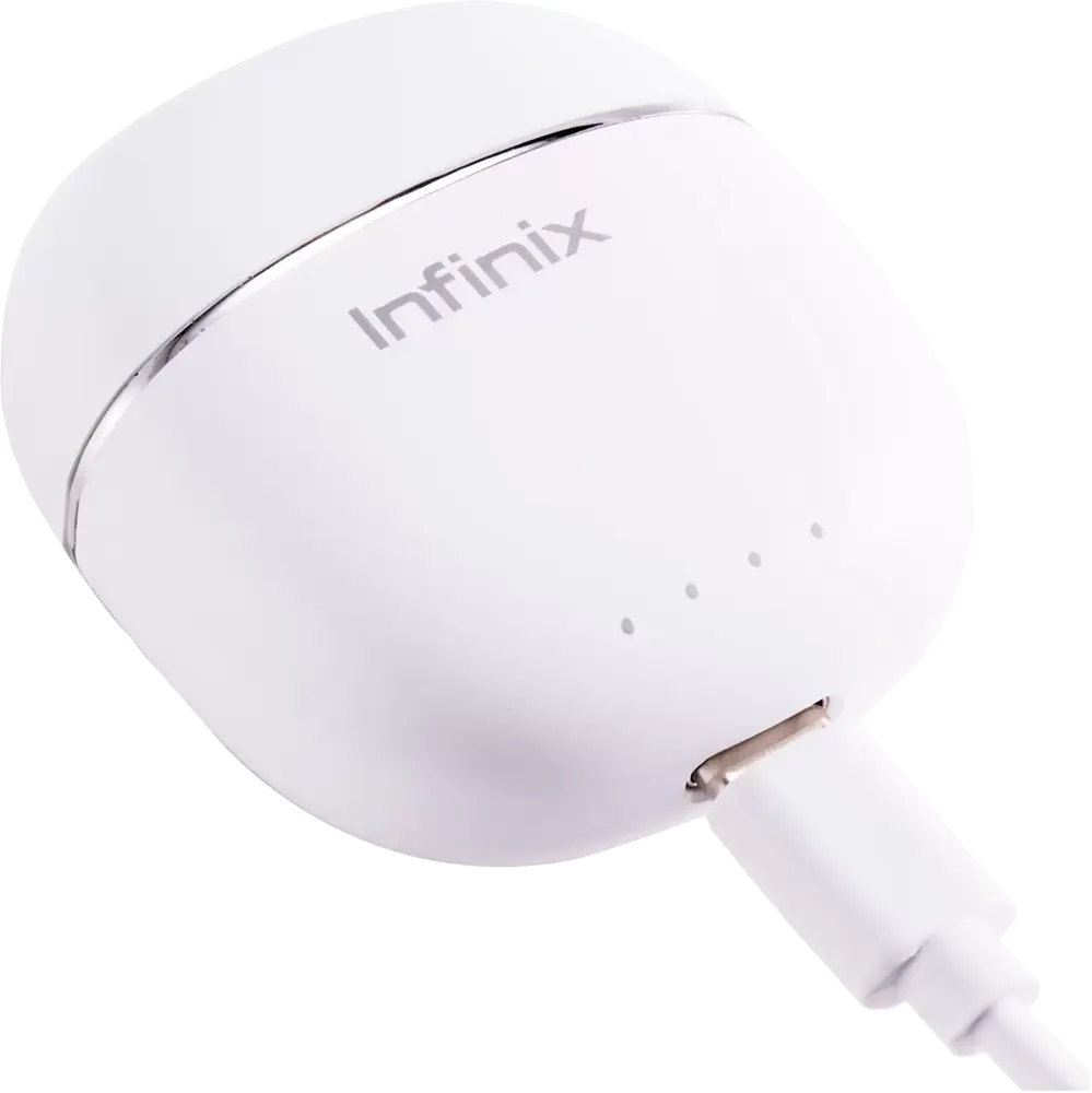 سماعات أذن لاسلكية انفينيكس بودز لايت، بلوتوث V5.3، مقاومة للماء، خاصية إلغاء الضوضاء، أبيض