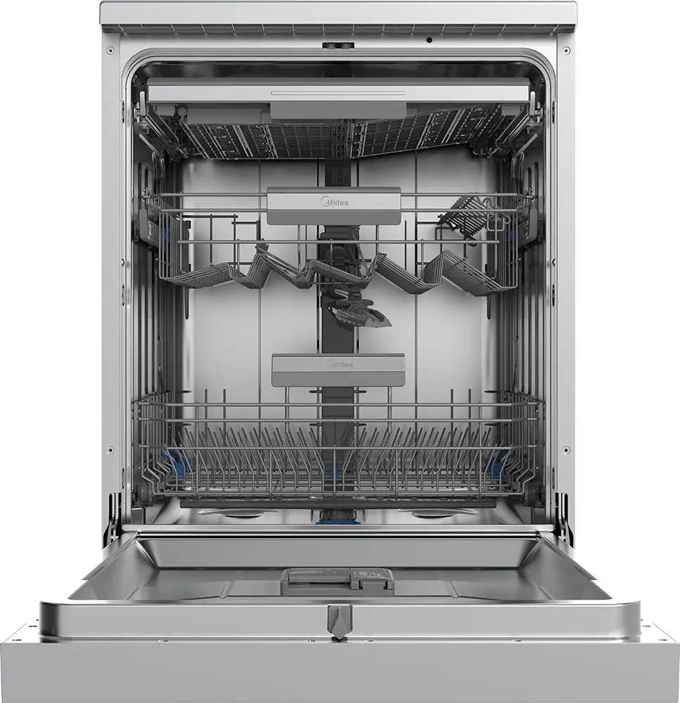 غسالة أطباق ميديا 14 فرد، 6 برامج، شاشة ديجيتال، ستانلس ستيل لون فضي، MDWEF1433D(SS)-WI-EG