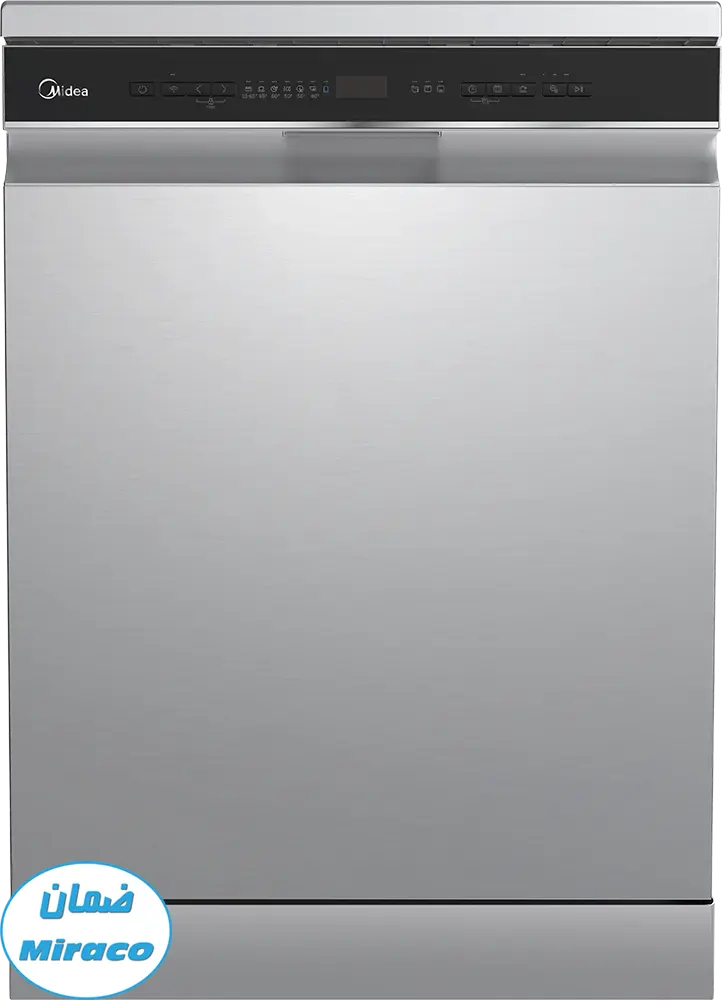 غسالة أطباق ميديا 14 فرد، 6 برامج، شاشة ديجيتال، ستانلس ستيل لون فضي، MDWEF1433D(SS)-WI-EG