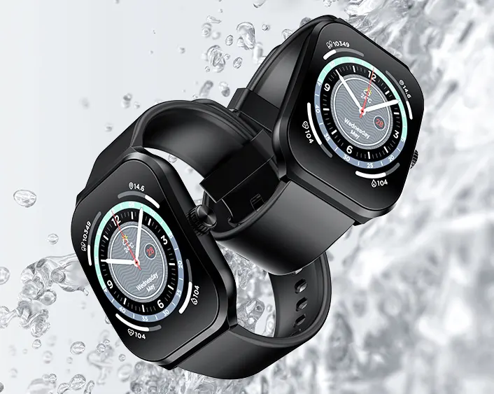 ساعة انفينيكس الذكية XWatch 3 Plus XW3P، شاشة تعمل باللمس 2.13 بوصة ، بلوتوث ، مقاومة للماء ، 300 مللي أمبير ، أسود