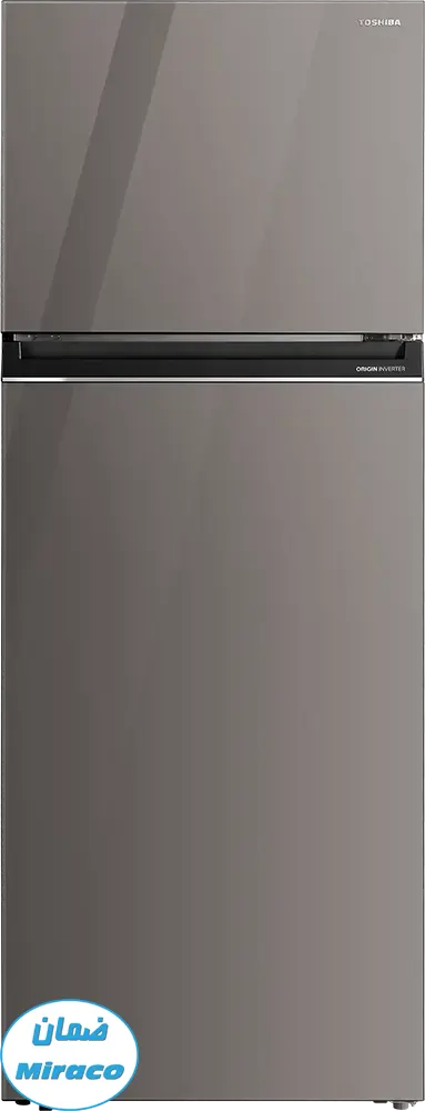 Toshiba No Frost Refrigerator, 450 Liters, 2 Doors, Inverter, Glass Door, Platinum Brown, Model GR-RT624WE-PGN(72)