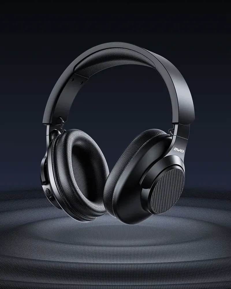 Awei Rechargeable Wireless Headphone, Bluetooth 5.3, ANC, Black, A997 Pro