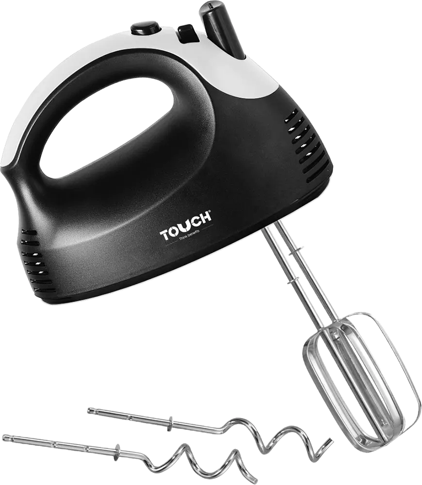 Touch ElZenouki Egg Mixer, 150W, Kneading Attachment, Black * White, Model 40521W