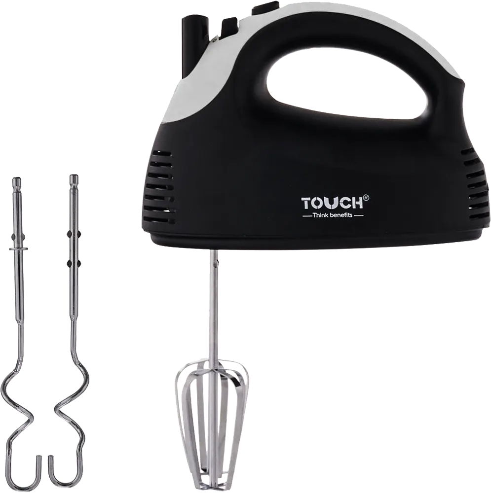 Touch ElZenouki Egg Mixer, 150W, Kneading Attachment, Black * White, Model 40521W