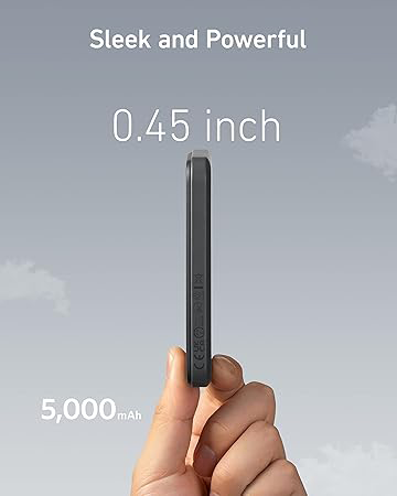 Anker MagSafe Magnetic Wireless Power Bank, 7.5W, 5000mAh, A1610P12
