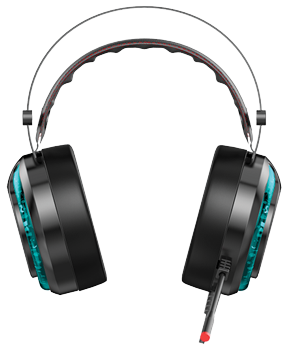 Standard GM-06 Gaming Wired Headset , Led Lights , 7.1 Surround Sound , 2.3m Cable , Black