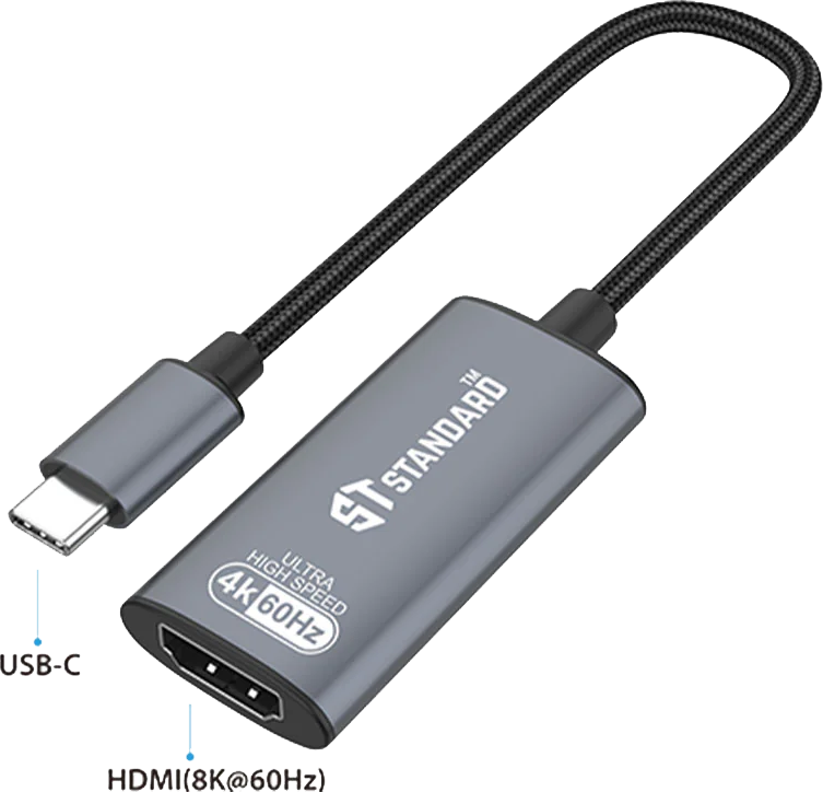 Standard Type-C to HDMI Adapter, Grey, ST-UC981M