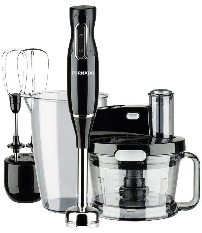 Tornado Hand Blender, 1000 Watt , 900 ml Cup , With Stainless Steel Knife , Black, THB.1000MK