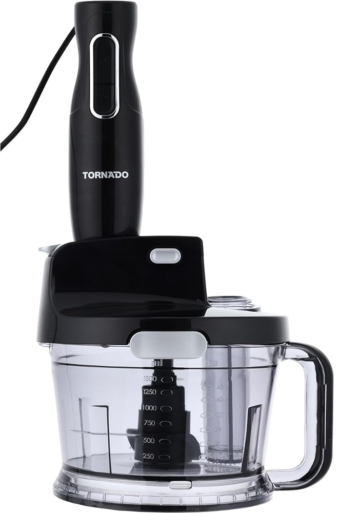 Tornado Hand Blender, 1000 Watt , 900 ml Cup , With Stainless Steel Knife , Black, THB.1000MK