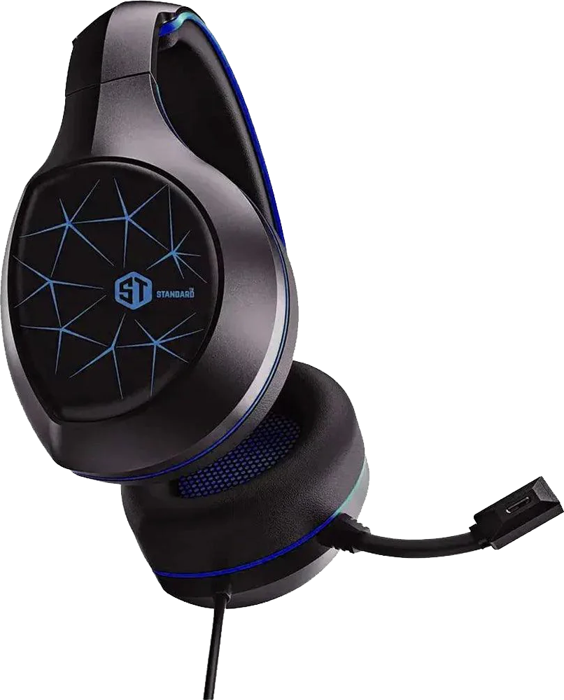 Standard Smart Wired Headset, Surround Stereo Sound, Noise Cancelling Mic, Blue, GM-2100ENC