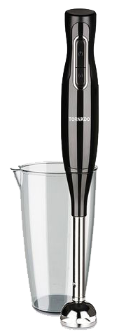 Tornado Hand Blender , 1000 Watt , 900 ml Cup , With Stainless Steel Blade and Turbo Speed  , Black , THB-1000S