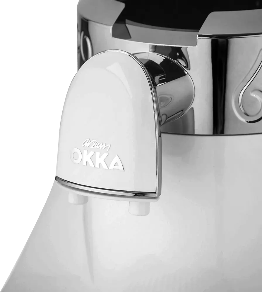 ماكينة قهوة تركي ارزوم اوكا، 710 وات، أبيض × فضي ،OK002