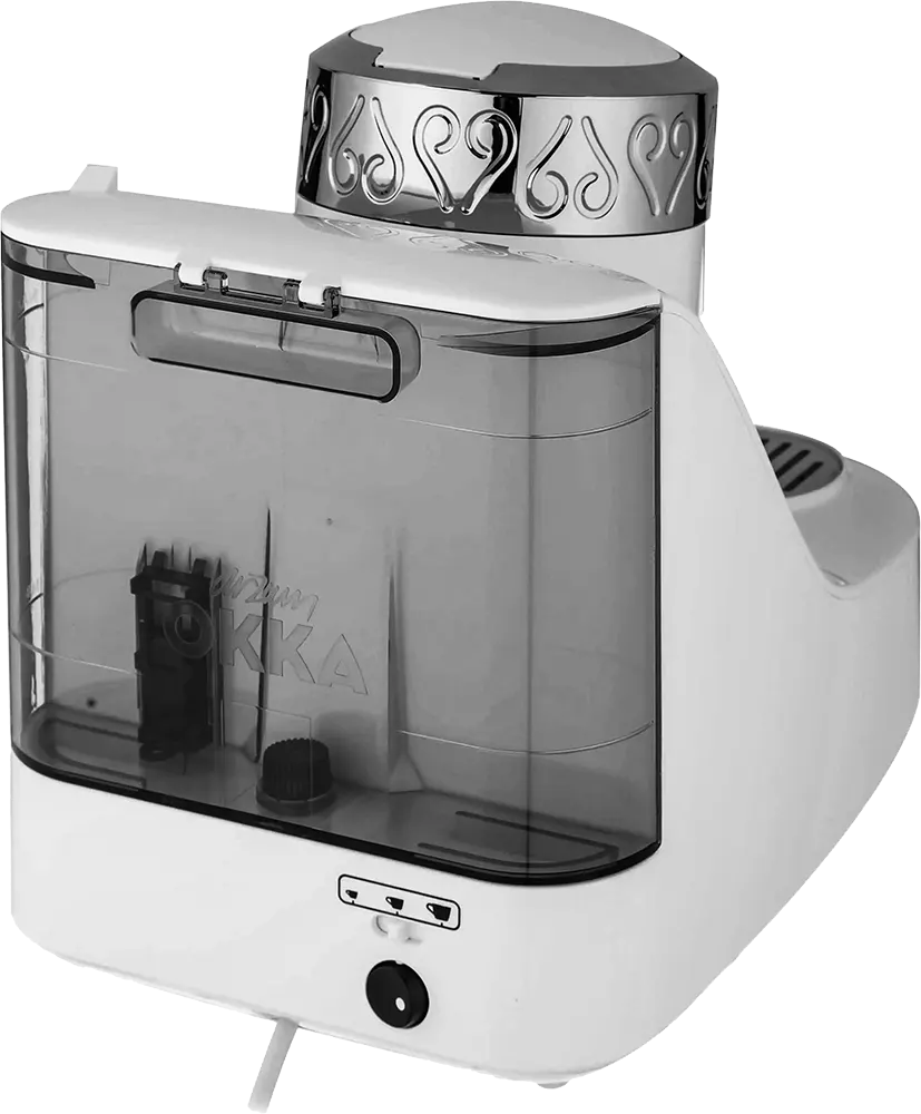 ماكينة قهوة تركي ارزوم اوكا، 710 وات، أبيض × فضي ،OK002