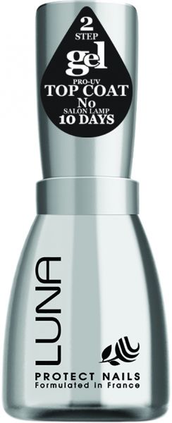Luna Nail Polish Gel Uv Top Coat - 14 Ml