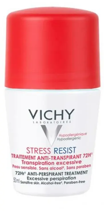 Vichy Stress Resist Roll On Deodorant 72H, 50 Ml
