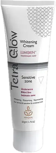 Tetra Glow Sensitive Zone Whitening Cream, 50 gm