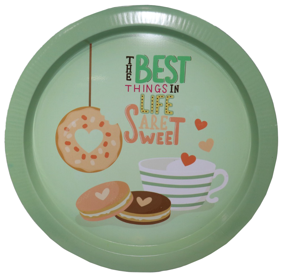 صينية تقديم سنيوريتا معدن ، مقاس 35 سم ، اشكال مختلفة ، موديل 1680