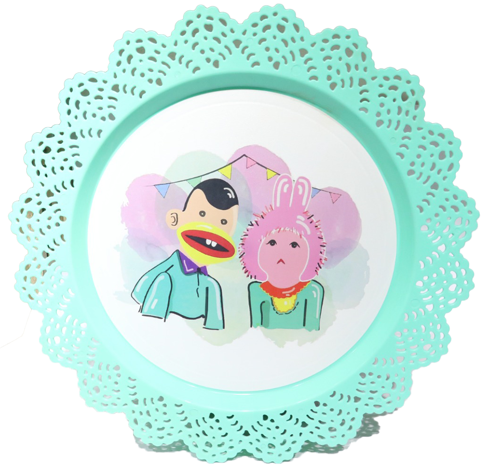 صينية تقديم دانتلا اشكال رمضانية ، مقاس 40 سم ، اشكال مختلفة ، موديل 2220