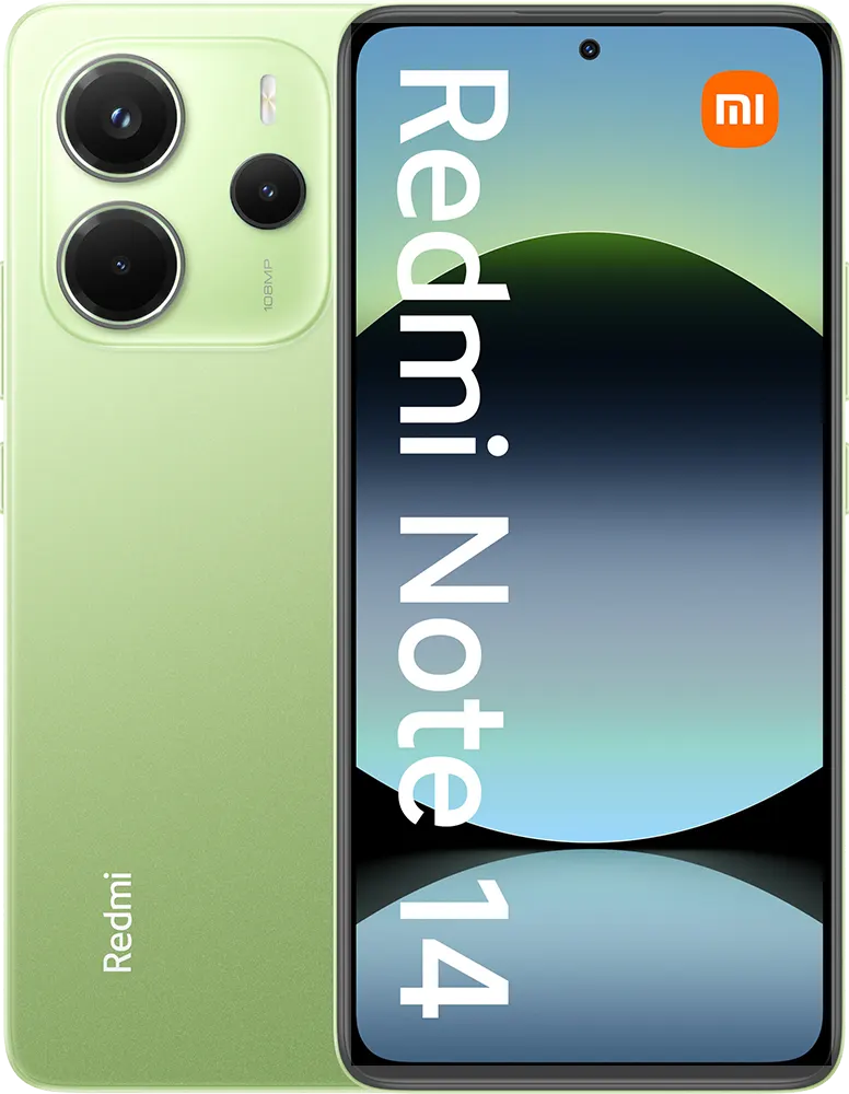 موبايل ريدمي نوت 14 ثنائي الشريحة، ذاكرة 256 جيجابايت، رامات 8 جيجابايت، شبكة الجيل الرابع إل تي إي، أخضر