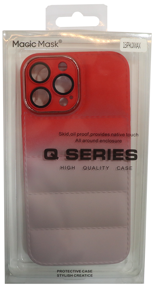 جراب حماية من Q Series لهاتف آيفون 13 برو ماكس ، 2 لون ، متعدد الألوان