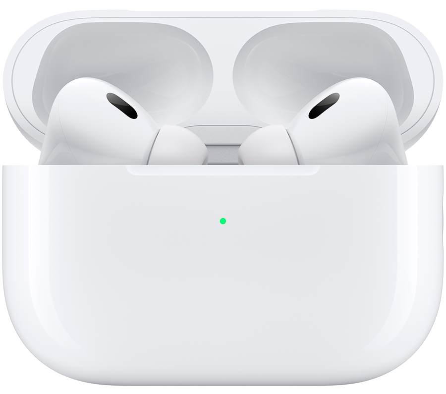 Apple Wireless Earbuds Pro 2ND Generation , Active Noise Cancellation , With MagSafe Case USB‑C , Water Resistance , White , Model : A3047 A3048 A2968
