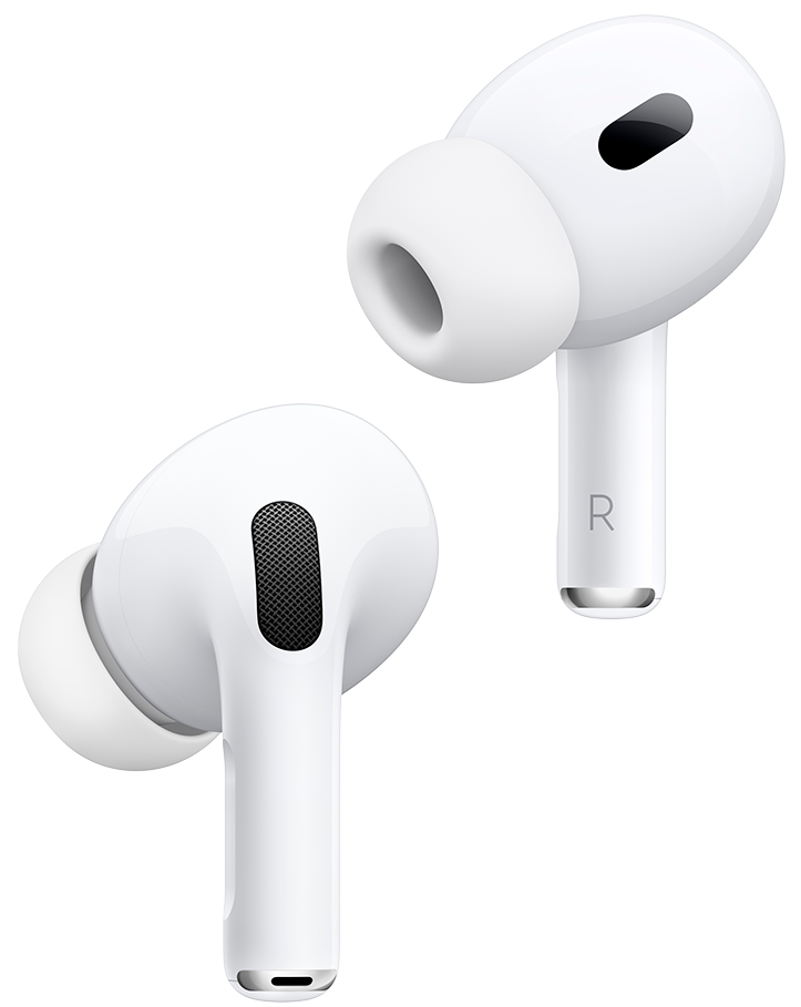 Apple Wireless Earbuds Pro 2ND Generation , Active Noise Cancellation , With MagSafe Case USB‑C , Water Resistance , White , Model : A3047 A3048 A2968