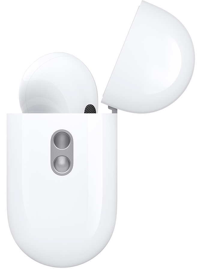 Apple Wireless Earbuds Pro 2ND Generation , Active Noise Cancellation , With MagSafe Case USB‑C , Water Resistance , White , Model : A3047 A3048 A2968