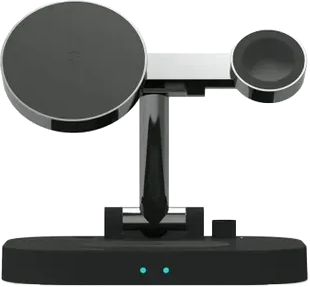 شاحن لاسلكي من اوي ، 4 في 1 ، 15 وات ، قابل للطي ، أسود ،  W22