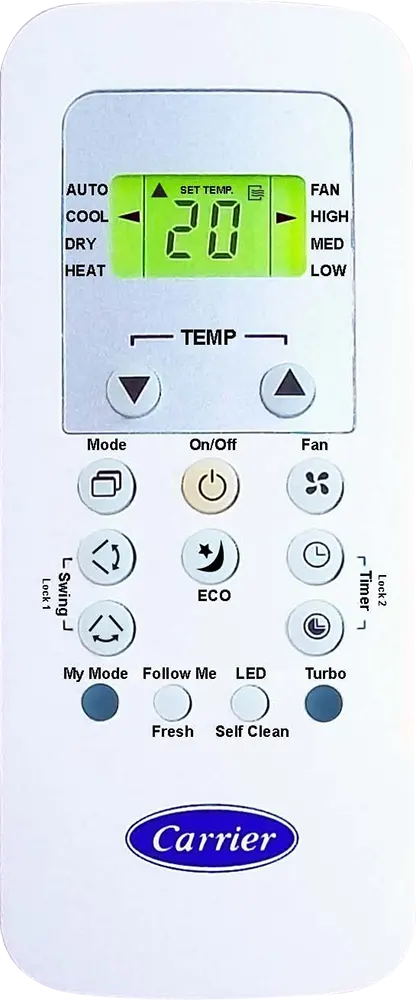 Split Air Conditioner Carrier Optimax Pro , 1.5 HP, Cooling Only , Digital, Plasma , White, 38KHCT12N-78BA