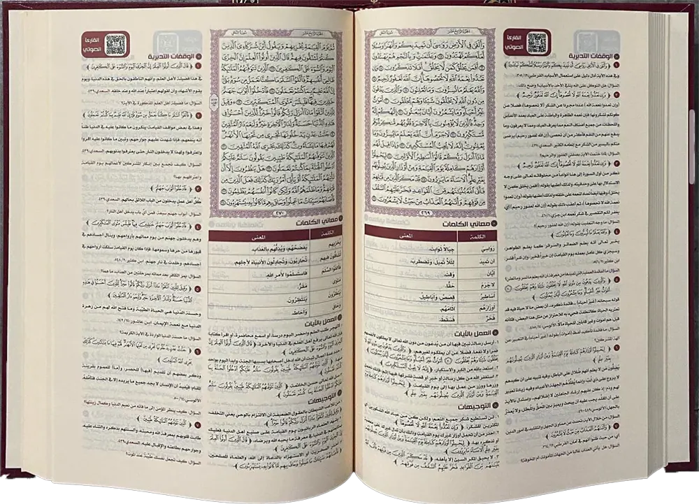 مصحف التدبر الشامل القران تدبر وعمل من مركز المنهاج للاشراف والتدريب التربوي ، جحم كبير ، نبيتي