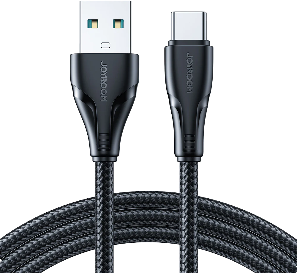 Joyroom Fast Charging and Data Transfer Cable, Extraordinary Series ,Fast Charging, 3A, USB-A to Type-C, Black, S-UC027A11