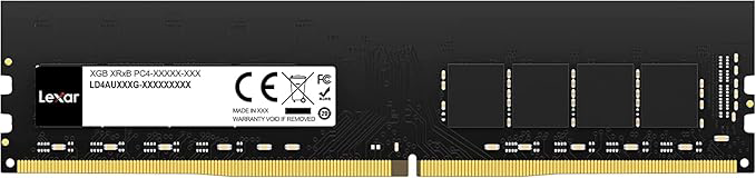 Lexar PC DDR4 RAM, 288 PIN, 8GB, UDIMM, 3200MHZ, Black, LD4AU008G-B3200GSST