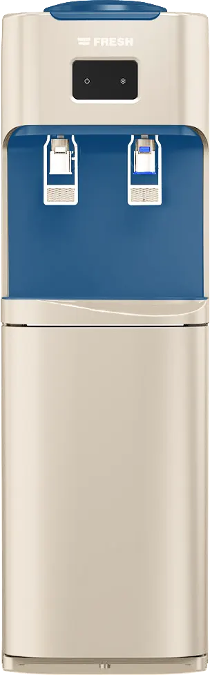 مبرد مياه فريش، 2 حنفية ( بارد + عادي) ، تحميل علوي، لون بيج*ازرق بترولي، FW-17VFEGN
