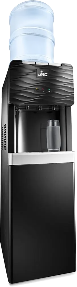 Jac Water Dispenser, 3 Taps (Cold + Hot + Normal), Top Loading, Black, NGWD-C331B