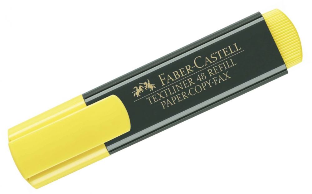 Faber-Castell Phosphorescent Highlighter pen, Yellow, chisel tip