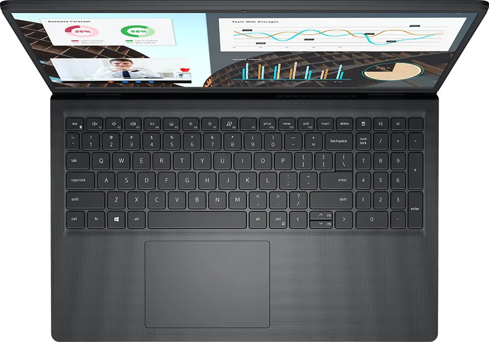 Dell Laptop Vostro 3530 , 13th Gen, Intel Core I7-1355U, 8GB RAM, 512GB SSD Hard Disk ,Intel UHD Integrated Graphics Card, 15.6 Inch FHD Display, DOS, Carbon Black