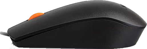 ماوس سلكي لينوفو 300 ، 1600 نقطة في البوصة ، USB ، أسود ، GX30M39704