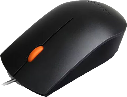 ماوس سلكي لينوفو 300 ، 1600 نقطة في البوصة ، USB ، أسود ، GX30M39704