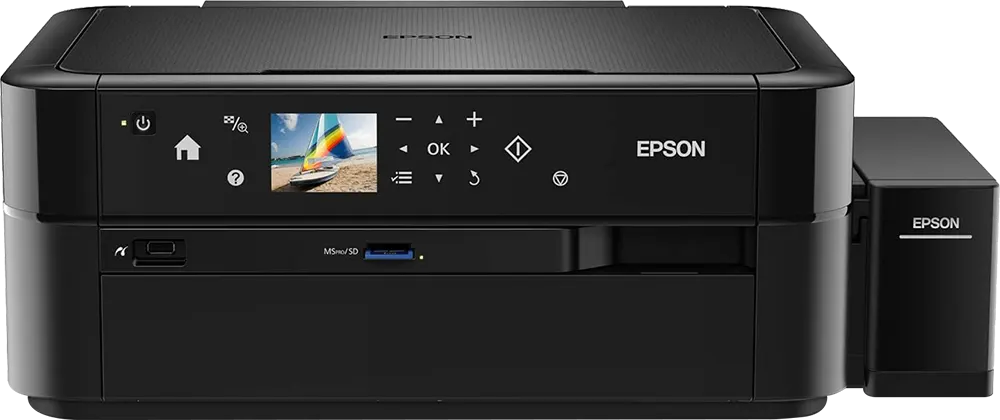 All-in-One Ink EcoTank Printer Epson, Colorful, CD Printing, Black, L850