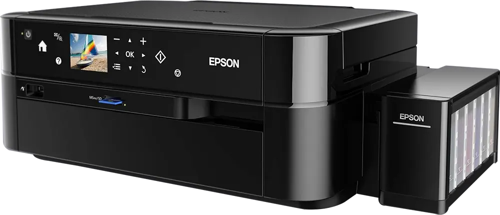 All-in-One Ink EcoTank Printer Epson, Colorful, CD Printing, Black, L850