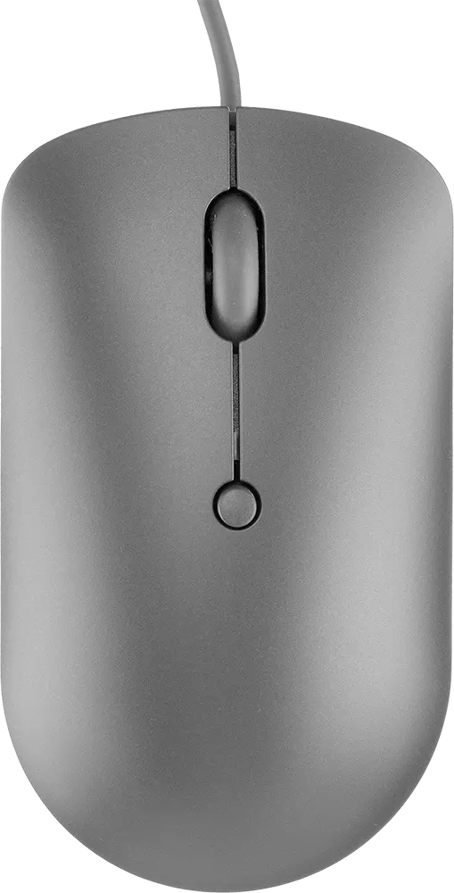 Lenovo Compact Wired Mouse 540, USB-C, 2400 DPI, Storm Grey