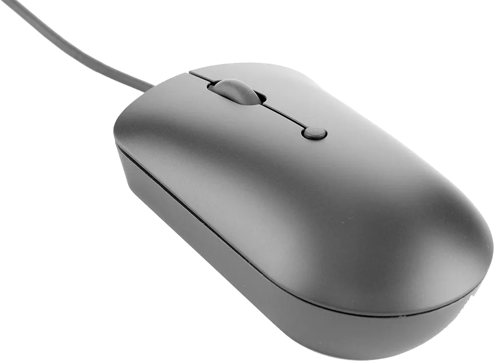 Lenovo Compact Wired Mouse 540, USB-C, 2400 DPI, Storm Grey
