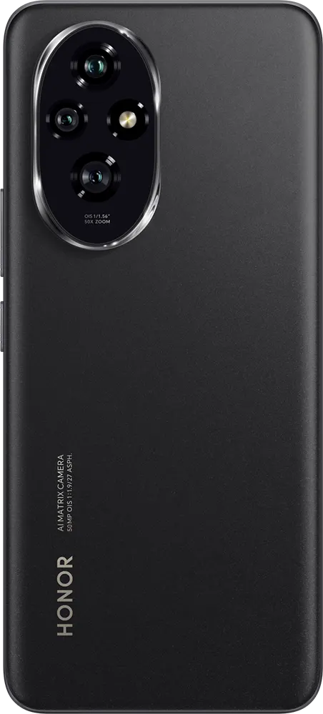 Honor 200 Dual SIM Mobile, 256GB Internal Memory, 12GB RAM, 5G Network, Black
