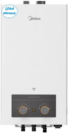 سخان مياه غاز ميديا ، 10 لتر ، غاز طبيعي، مدخنة ، شاشة ديجيتال ، أبيض ، JSD20-10DHSN ( ضمان ميراكو)