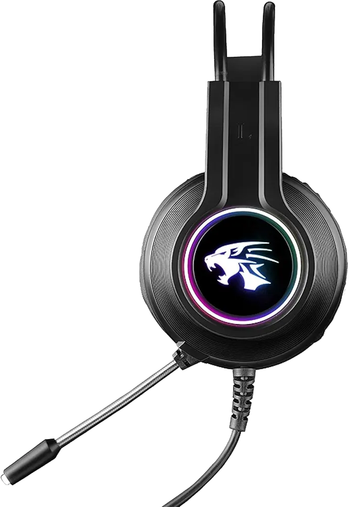 Forev Wired Gaming Headset ,Microphone , RGB Color , Black, FV-S3