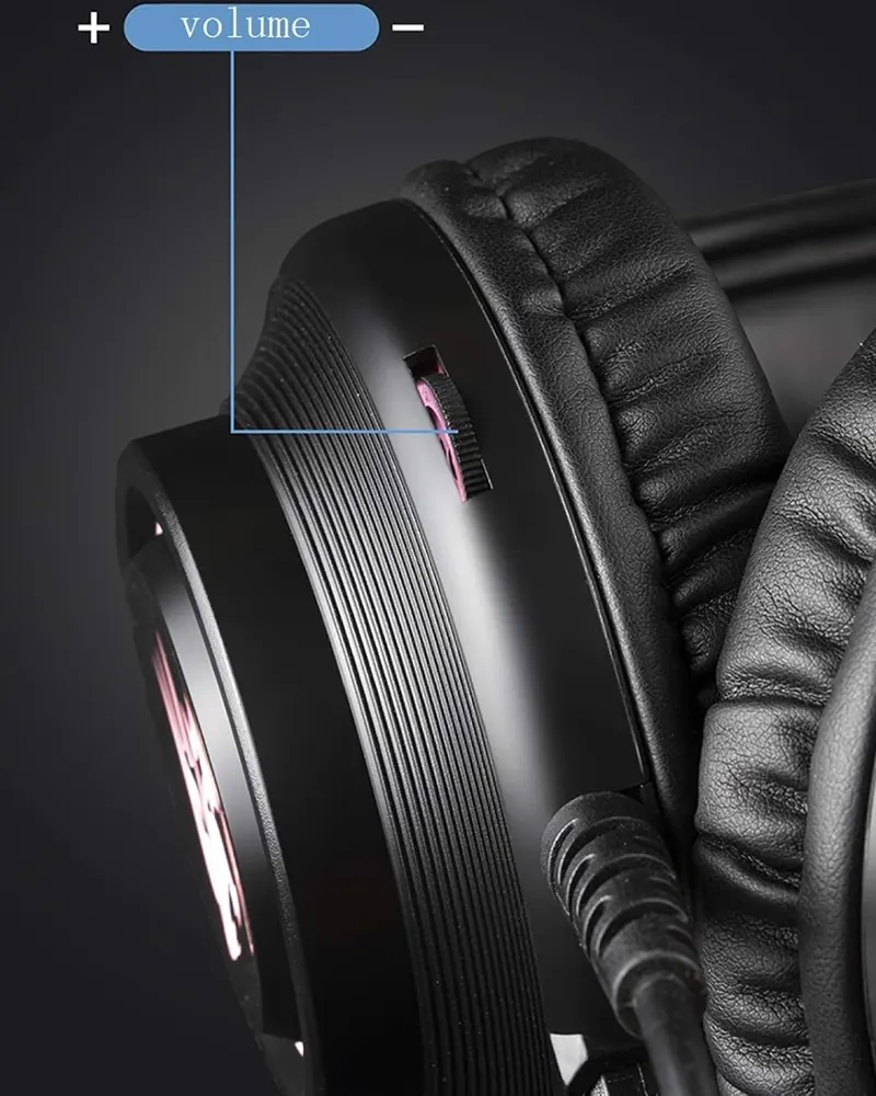 Forev Wired Gaming Headset ,Microphone , RGB Color , Black, FV-S3