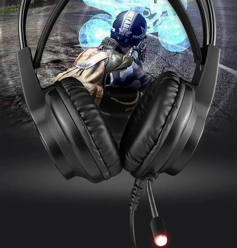 Forev Wired Gaming Headset ,Microphone , RGB Color , Black, FV-S3