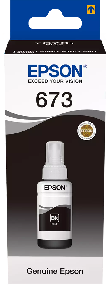 Epson Toner Cartridge, 70ml, Print 1900 Photos 10*15cm, Black, 673