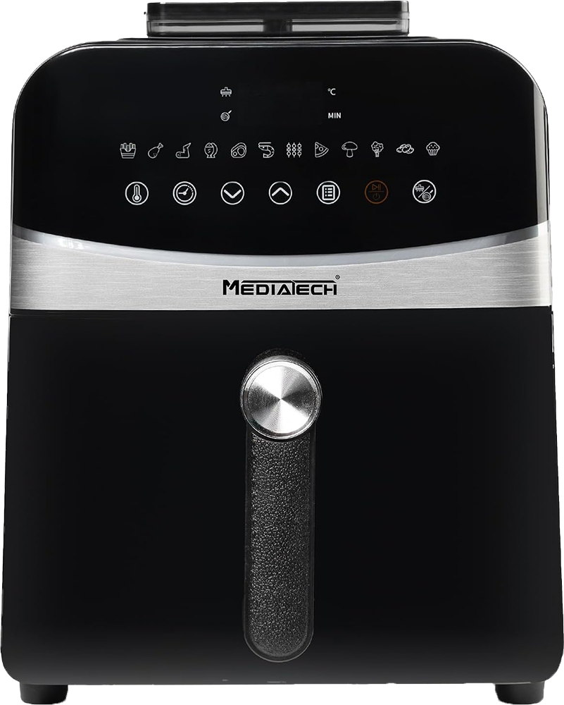 قلاية هوائية ميديا تك ، 2000 وات ، 6 لتر ، شاشة ديجيتال ، أسود ، MT-AF50D